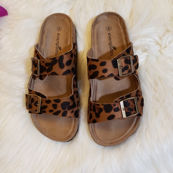 ❗PRICE FIRM 🆕️  Leopard Print Double Strap Sandal - Picture 4 of 8